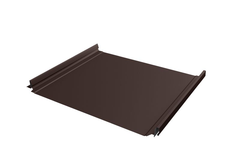 Кликфальц Pro Grand Line 0,45 PE с пленкой на замках RAL 8017 шоколад