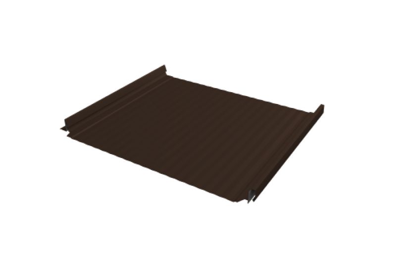 Кликфальц Pro Gofr Grand Line 0,45 Drap TR с пленкой на замках RAL 8017 шоколад