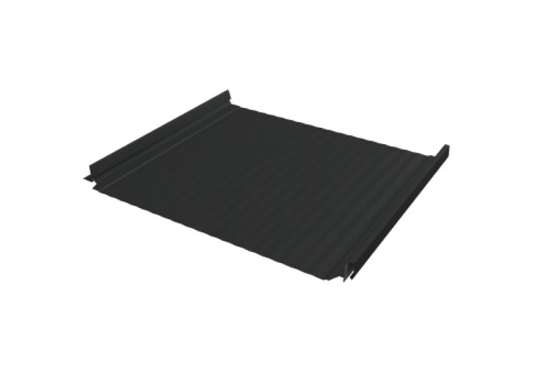 Кликфальц Pro Gofr Grand Line 0,5 PurLite Matt с пленкой на замках RAL 7016 антрацитово-серый