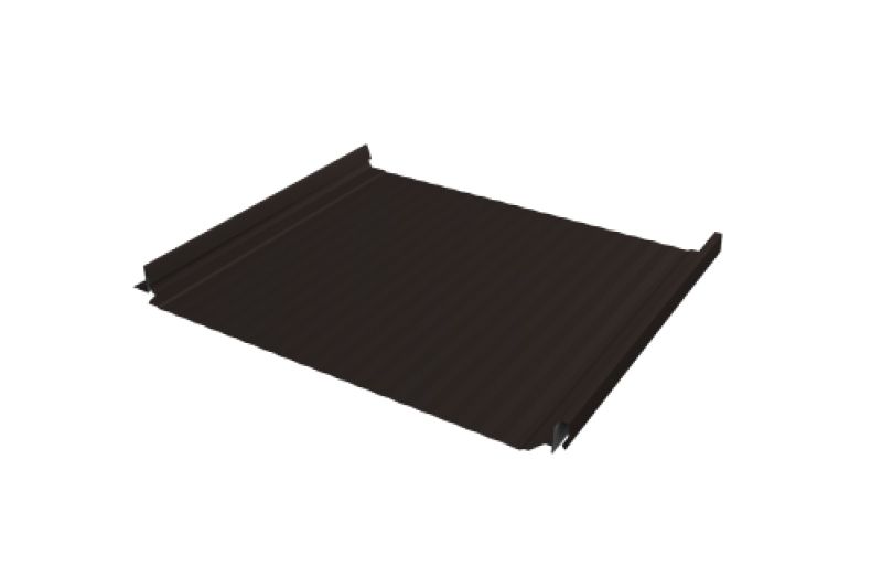 Кликфальц Pro Gofr Grand Line 0,5 Satin Matt с пленкой на замках RR 32 темно-коричневый