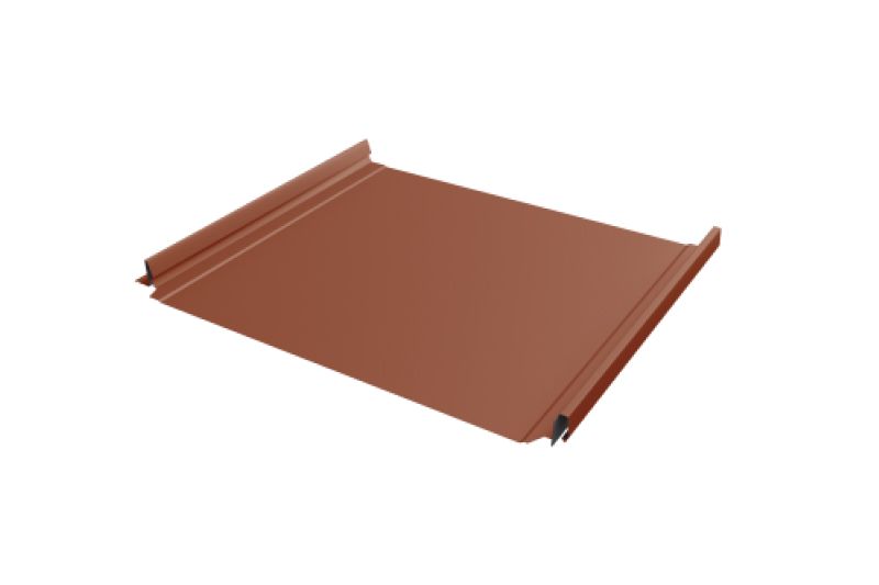 Кликфальц Pro Line Grand Line 0,45 Drap ST с пленкой на замках RAL 8004 терракота