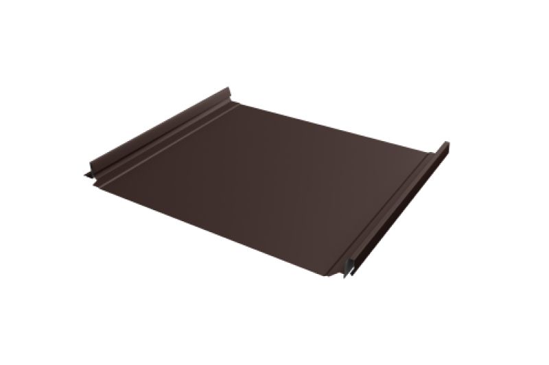 Кликфальц Pro Line Grand Line 0,5 PurPro Matt 275 с пленкой на замках RAL 8017 шоколад