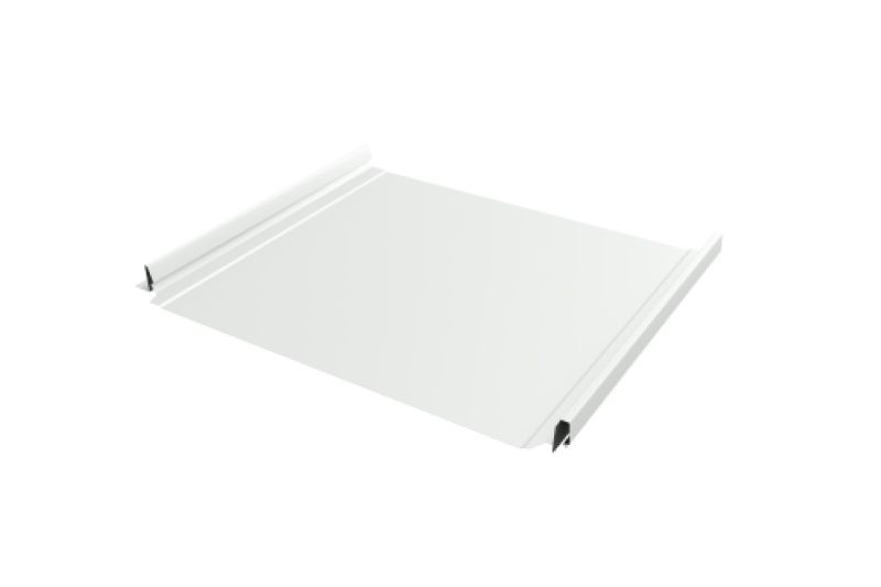 Кликфальц Pro Line Grand Line 0,5 Satin с пленкой на замках RAL 9003 сигнальный белый