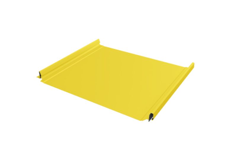 Кликфальц Pro Line Grand Line 0,45 PE с пленкой на замках RAL 1018 цинково-желтый