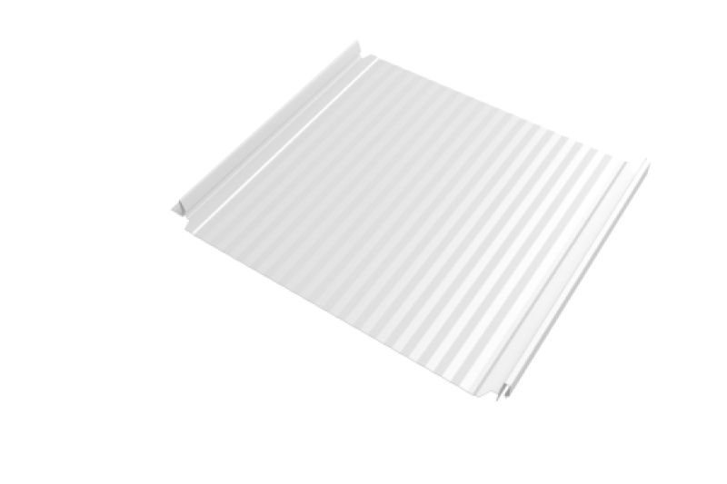 Кликфальц Double ProGrand Line 0,45 Drap с пленкой на замках RAL 9003 сигнальный белый