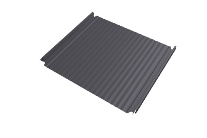 Кликфальц Double Pro Grand Line 0,45 Drap TX с пленкой на замках RAL 7004 сигнальный серый