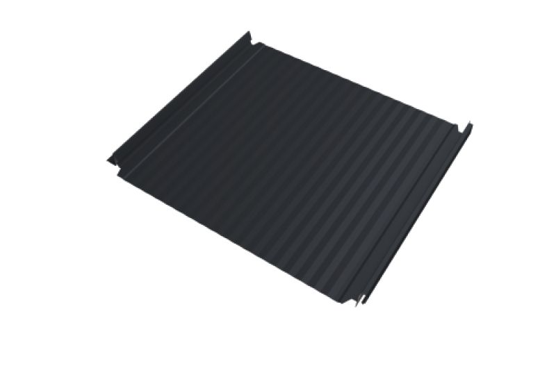 Кликфальц Double Pro Grand Line 0,5 Drap TX с пленкой на замках RAL 7024 мокрый асфальт