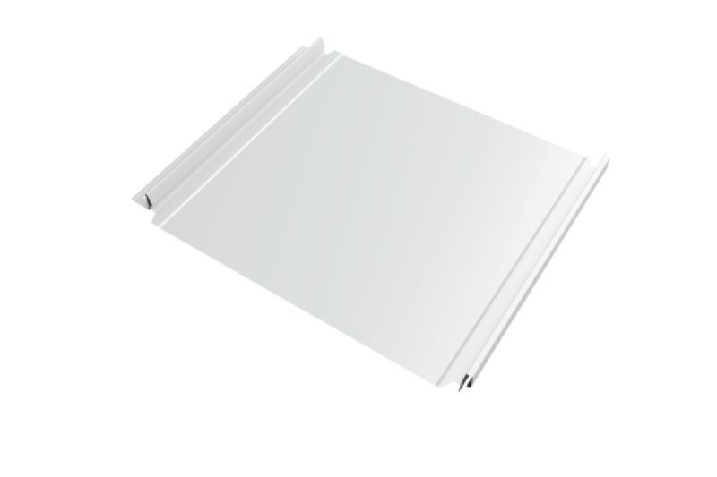 Кликфальц Double Pro  Line Grand Line 0,5 Satin с пленкой на замках RAL 9003 сигнальный белый