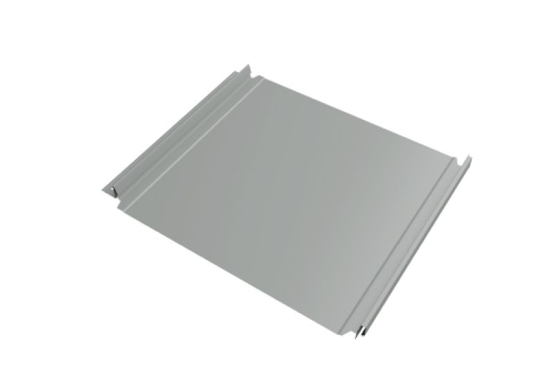 Кликфальц Double Pro  Line Grand Line 0,5 Satin с пленкой на замках RAL 9006 бело-алюминиевый