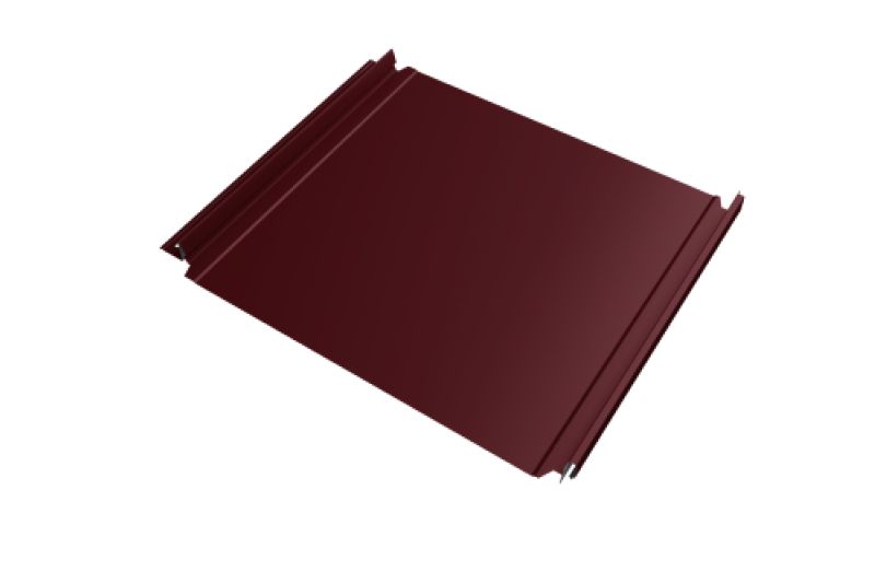 Кликфальц Double Pro Grand Line 0,45 PE с пленкой на замках RAL 3005 красное вино