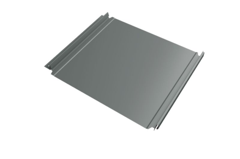 Кликфальц Double Pro Grand Line 0,45 PE с пленкой на замках RAL 7005 мышино-серый