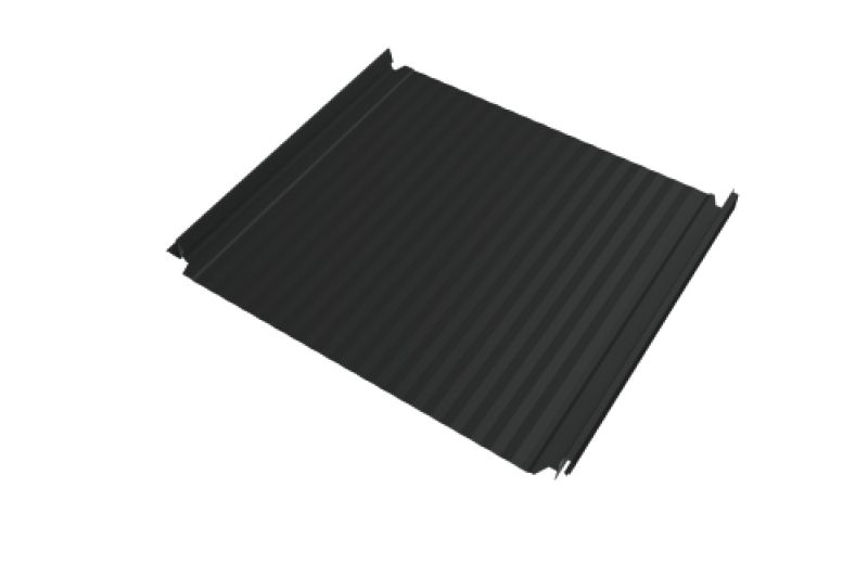 Кликфальц Double Pro Gofr Grand Line 0,5 Drap с пленкой на замках RAL 7016 антрацитово-серый