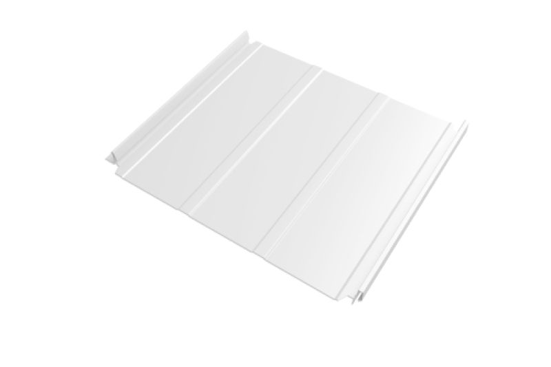 Кликфальц Double Pro  Line Grand Line 0,45 Drap TX с пленкой на замках RAL 9003 сигнальный белый