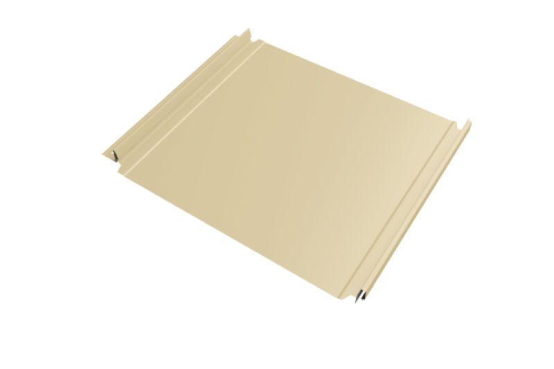 Кликфальц Double Pro  Line Grand Line 0,45 PE с пленкой на замках RAL 1015 светлая слоновая кость