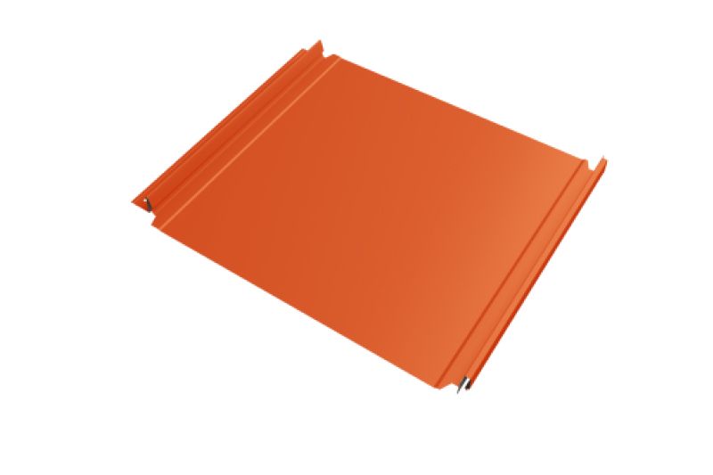 Кликфальц Double Pro  Line  Grand Line 0,45 PE с пленкой на замках RAL 2004 оранжевый