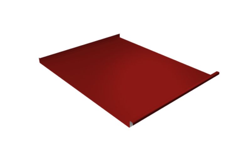 Фальц двойной стоячий Grand Line 0,45 PE с пленкой на замках RAL 3011 коричнево-красный