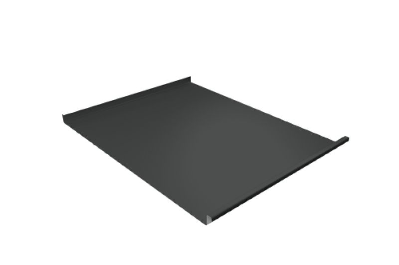 Фальц двойной стоячий  Line  Grand Line 0,45 Drap ST с пленкой на замках RAL 7016 антрацитово-серый