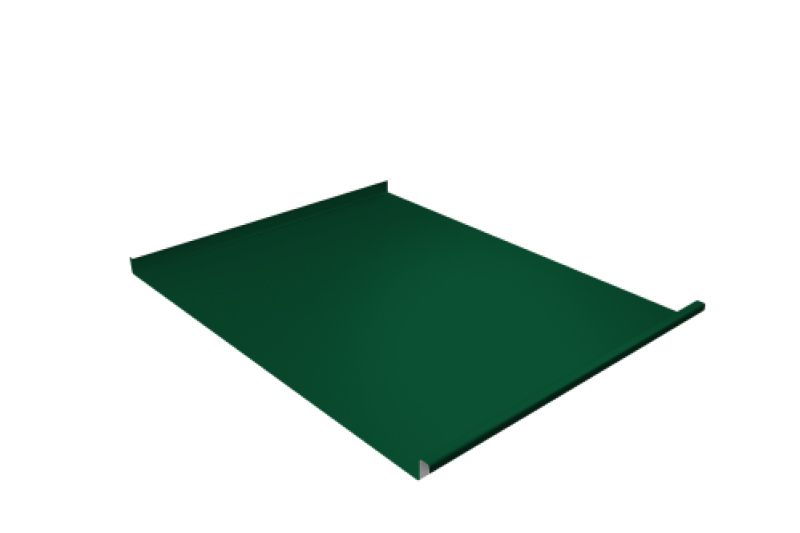 Фальц двойной стоячий  Line Grand Line 0,45 Drap TX с пленкой на замках RAL 6005 зеленый мох