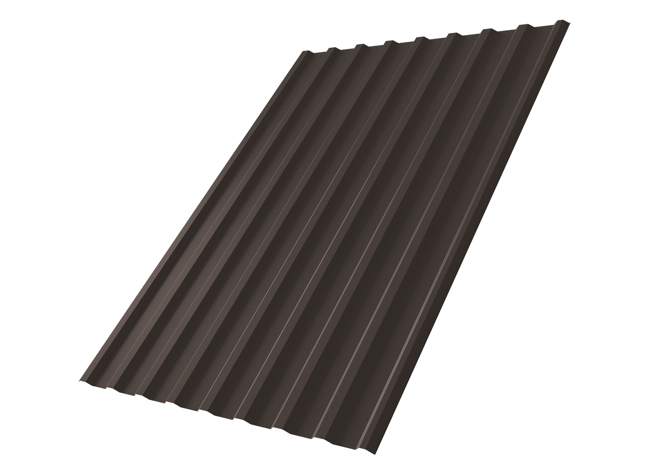 Профнастил С20R 0,5 Atlas X RR 32 темно-коричневый