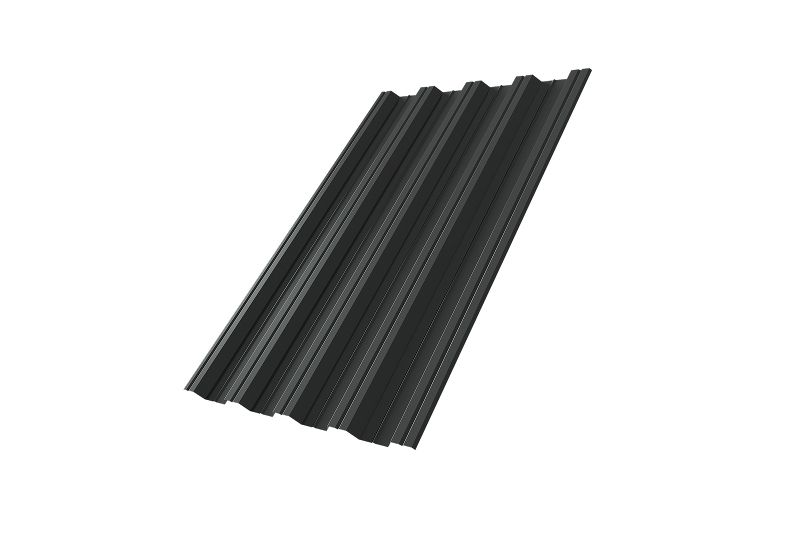 Профнастил НС44R Grand Line 0,5 Drap TX RAL 7016 антрацитово-серый