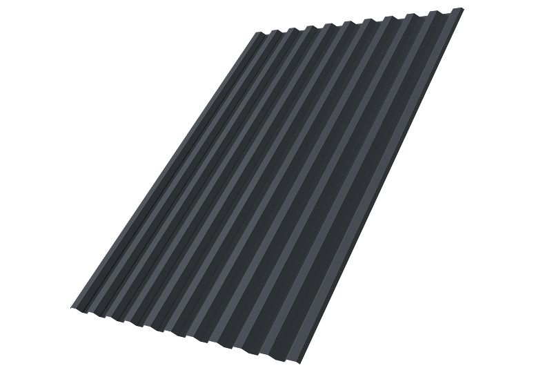 Профнастил С21R Grand Line 0,5 PurPro Matt 275 RAL 7024 мокрый асфальт