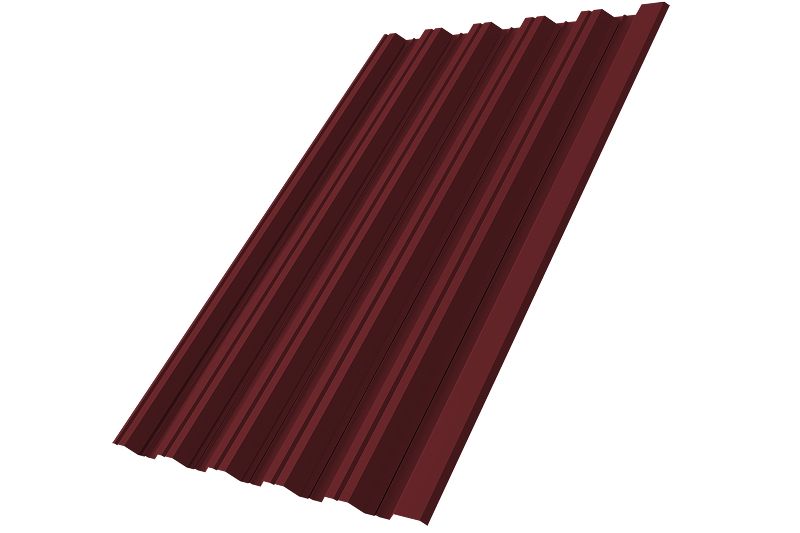 Профнастил НС35R 0,5 Satin RAL 3005 красное вино