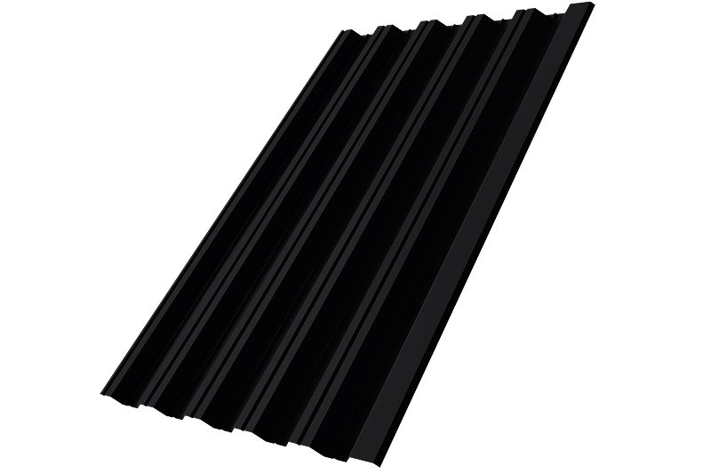 Профнастил НС35R 0,5 Satin RAL 9005 черный