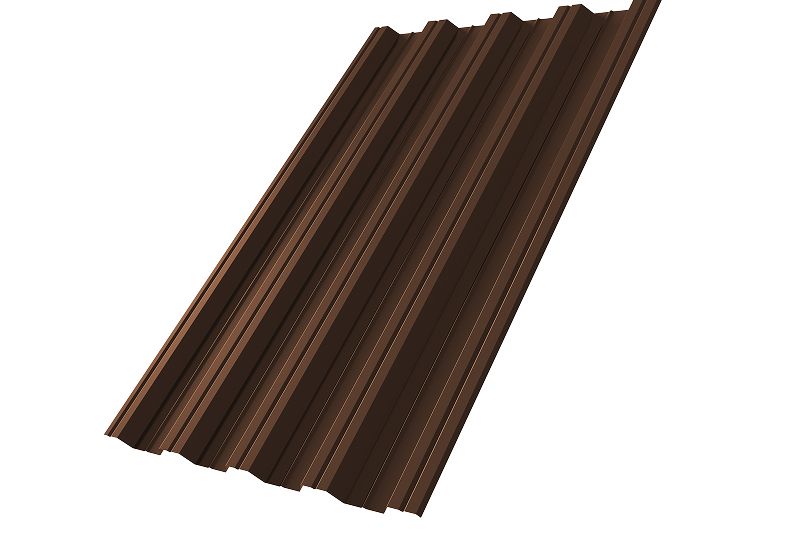 Профнастил НС44R 0,5 Satin Matt RAL 8017 шоколад