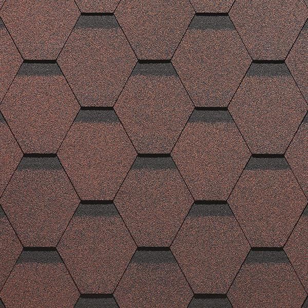 Гибкая черепица Docke / Деке PIE STANDARD СOTA,Красный