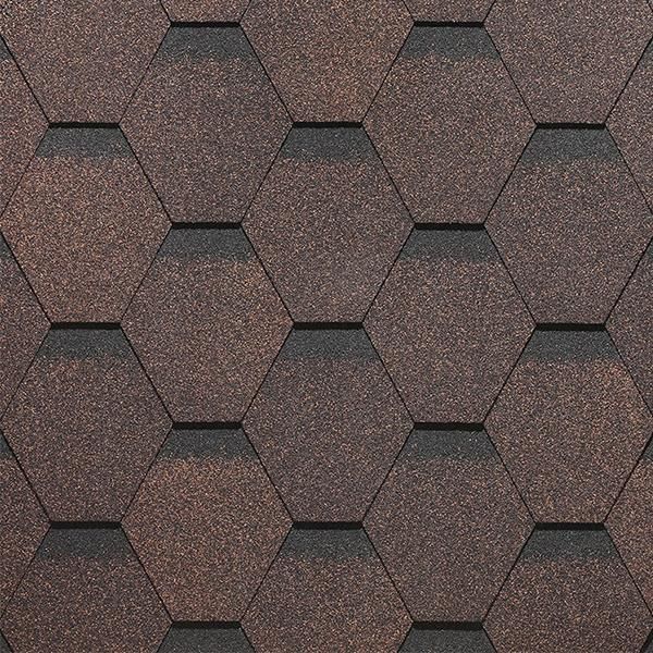 Гибкая черепица Docke / Деке PIE STANDARD СOTA,Коричневый