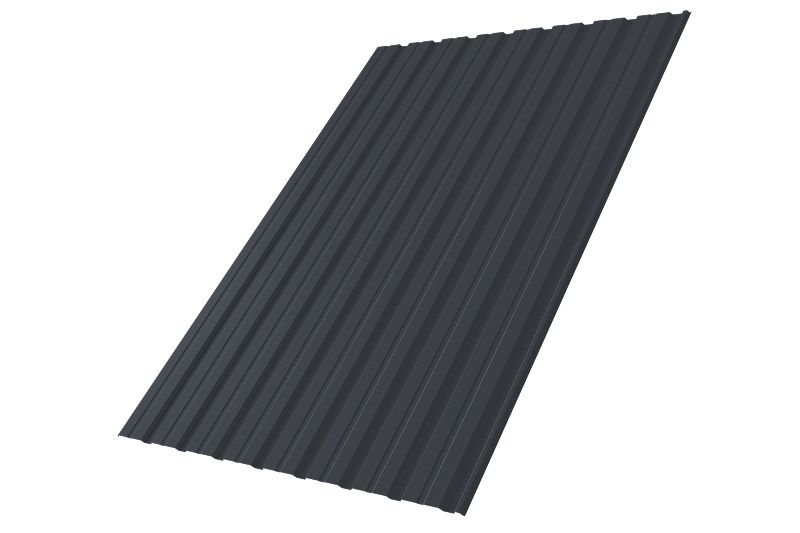 Профнастил С21R 0,45 PE RAL 9005 черный