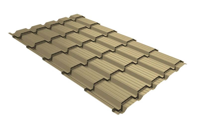 Профиль волновой Quadro Profi  v01 0,45 PE RAL 1014 слоновая кость