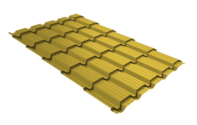 Профиль волновой Quadro Profi  v01 0,45 PE RAL 1018 цинково-желтый