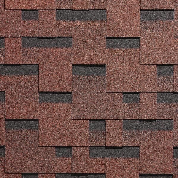 Гибкая черепица Docke Тетрис, красный