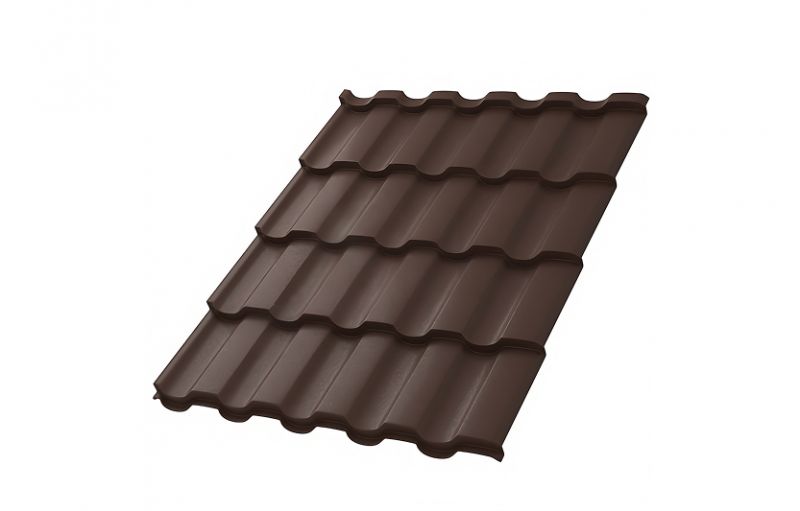 Металлочерепица МП Монтекристо-X (VikingMP E-20-8017-0.5)