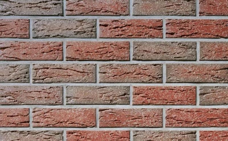 Клинкерная облицовочная плитка Roben NF14 Vogtland Bunt рельефная, 240*14*71 мм