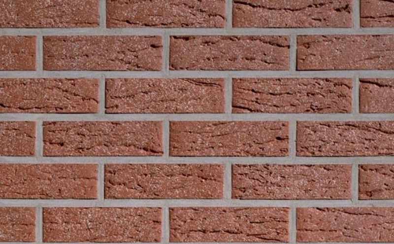 Клинкерная облицовочная плитка Roben NF14 Vogtland Rot рельефная, 240*14*71 мм