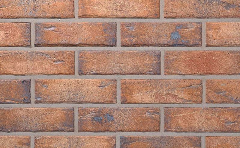 Клинкерная облицовочная плитка Roben NF14 Manus Java carbon рельефная, 240*14*71 мм