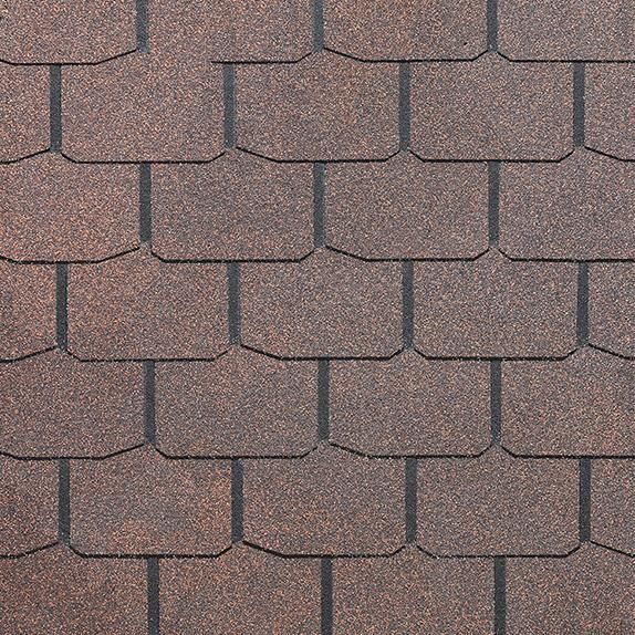 Гибкая черепица Docke Крона, коричневый