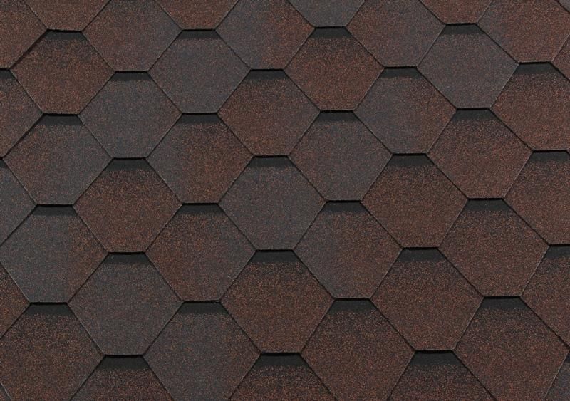 Гибкая черепица Shingle Roofshield Premium Стандарт Медный