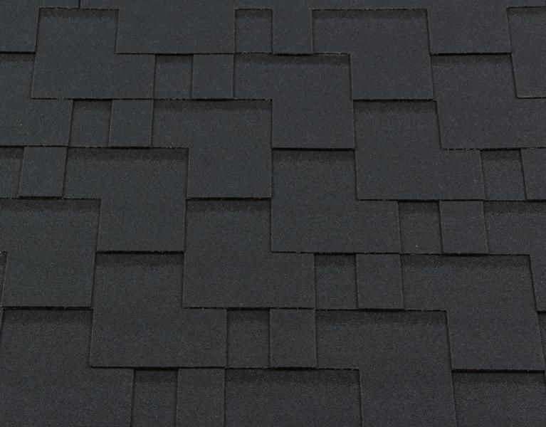 Гибкая черепица Shingle Roofshield Premium Модерн Бархатно-черный