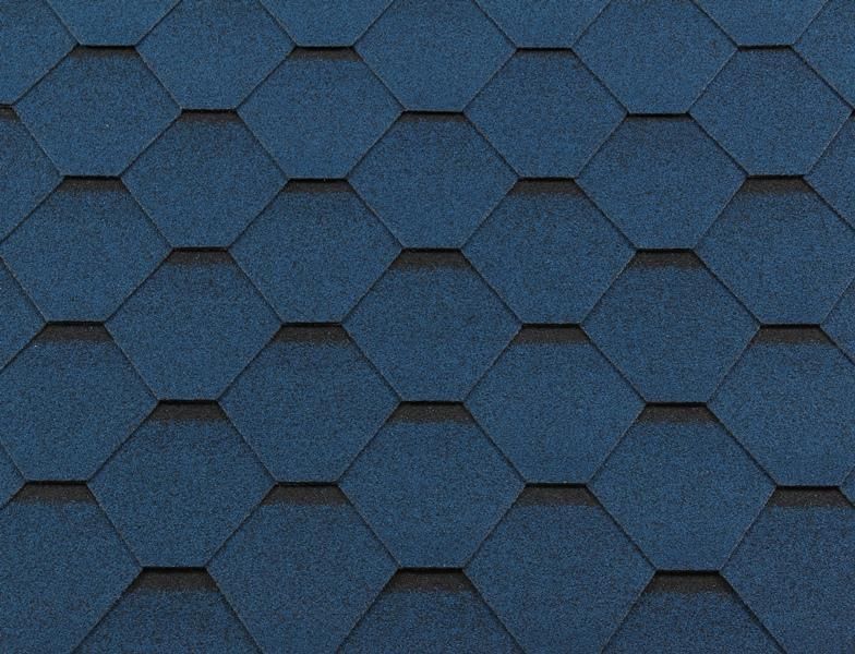 Гибкая черепица Shingle Roofshield Classic Стандарт Синий
