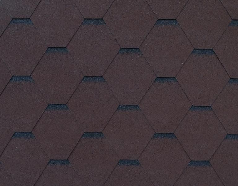 Гибкая черепица Shingle Roofshield Family LITE Стандарт Коричневый с оттенением