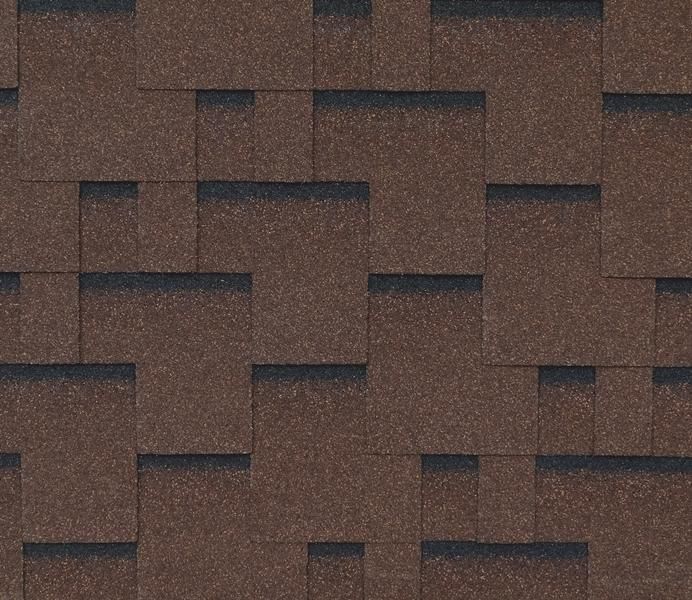 Гибкая черепица Shingle Roofshield Family LITE Модерн Коричневый