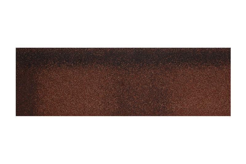 Коньково-карнизная черепица 6,6 кв м в уп 16,8/20 п.м Кирпично-красный антик HR-8