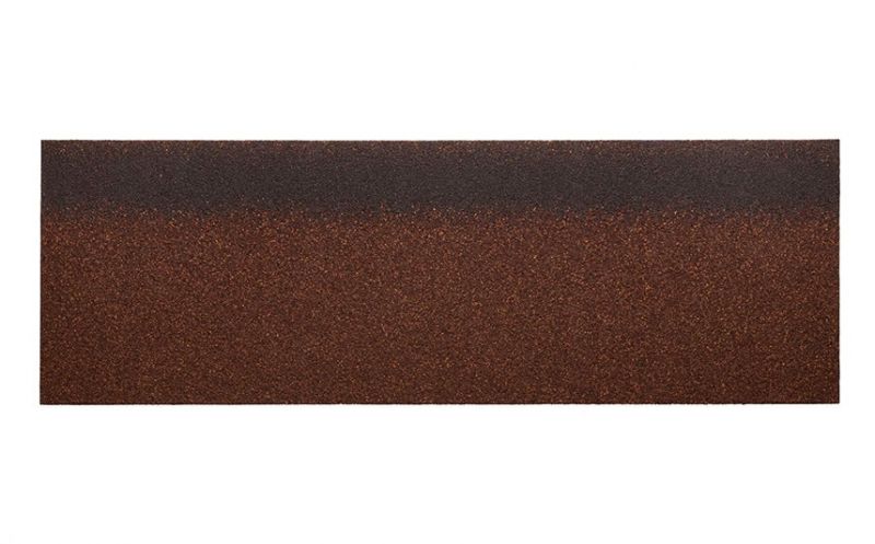 Коньково-карнизная черепица 6,6 кв м в уп 16,8/20 п.м Коричнево-красный HR-13