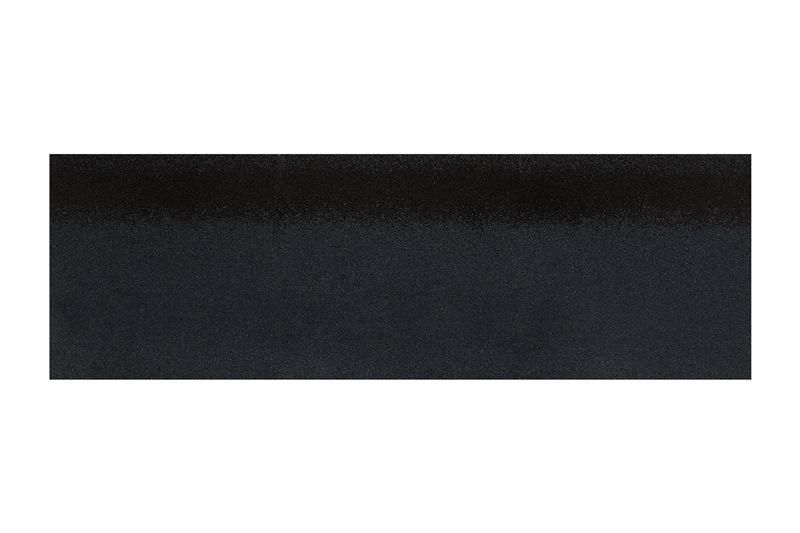 Коньково-карнизная черепица 6,6 кв м в уп 16,8/20 п.м Бархатно-черный HR-21