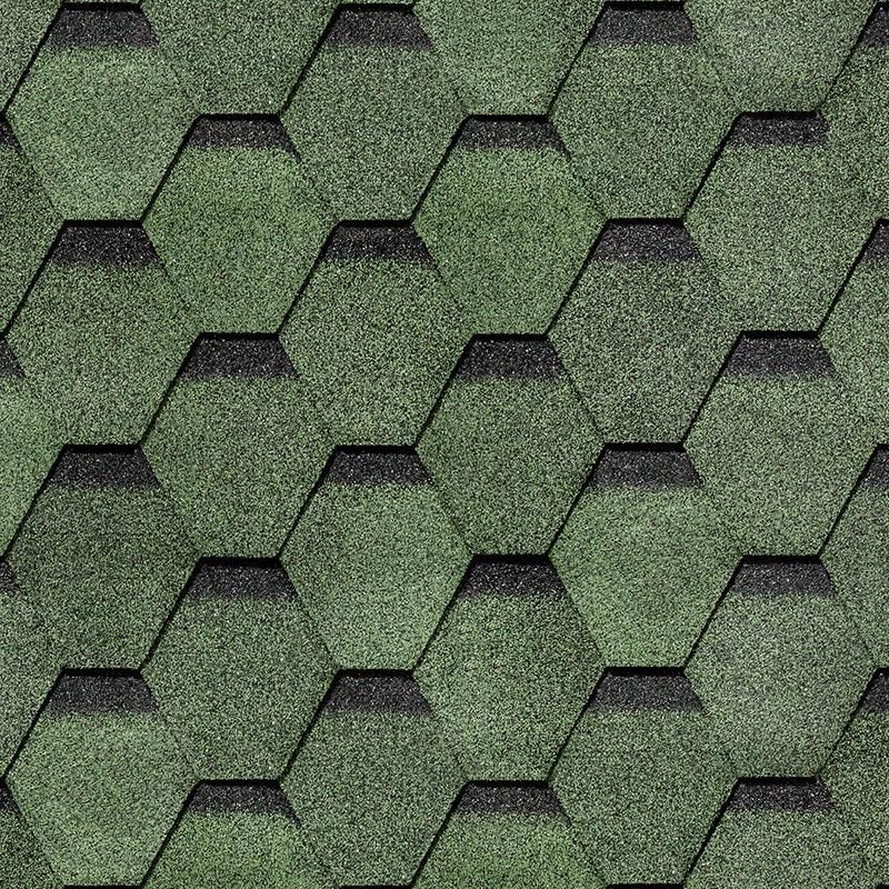 Гибкая черепица Docke KARAT Зеленый