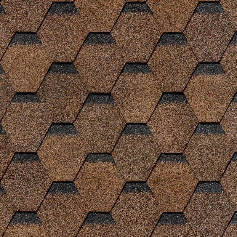 Гибкая черепица Docke KARAT Коричневый