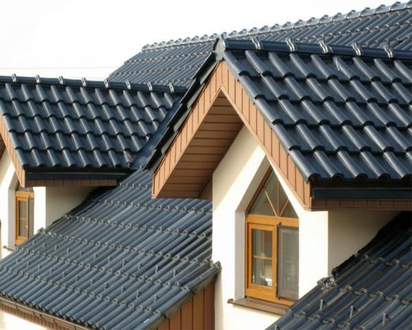 Цементно-песчаная черепица BRAAS Франкфуртская черная